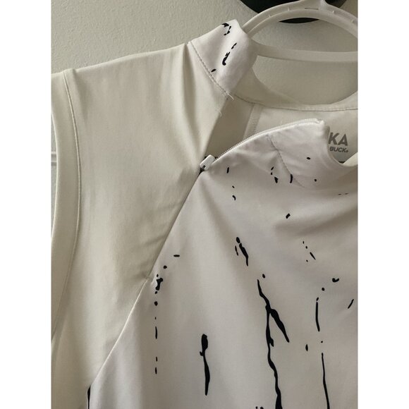 Annika Cutter & Buck Womens Sleeveless Golf Top M Glade Springs DryTec 50+  Whit - Picture 6 of 6